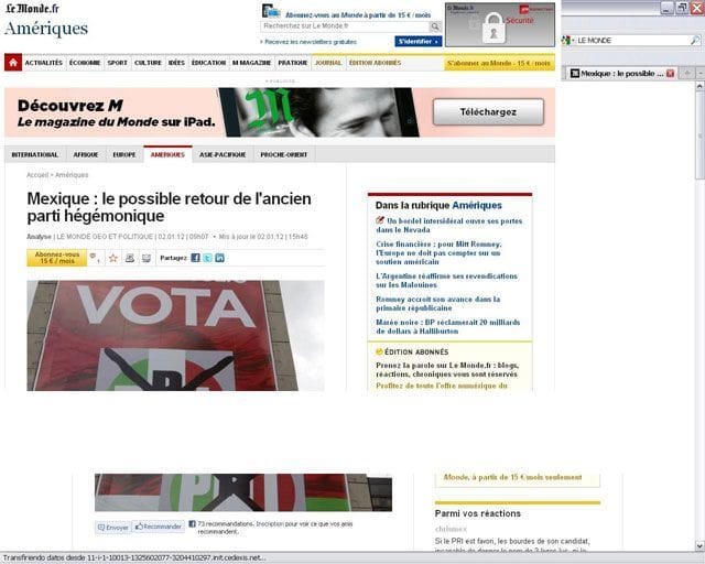 las elecciones 2012 vistas desde fuera