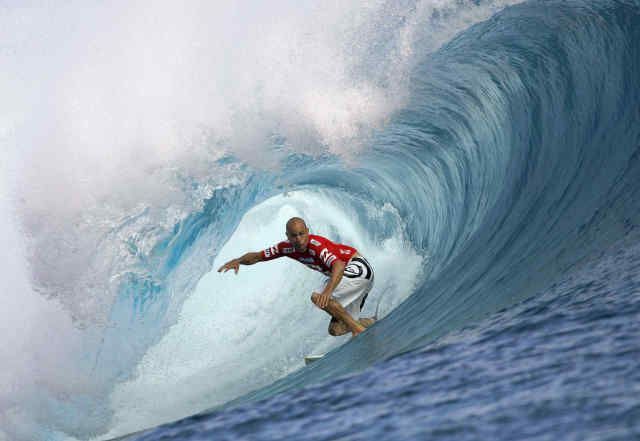 Campeon mundial de surf Kelly Slater