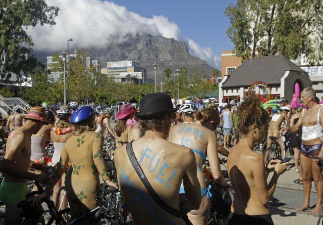 Desnudos en bicicletas South Africa