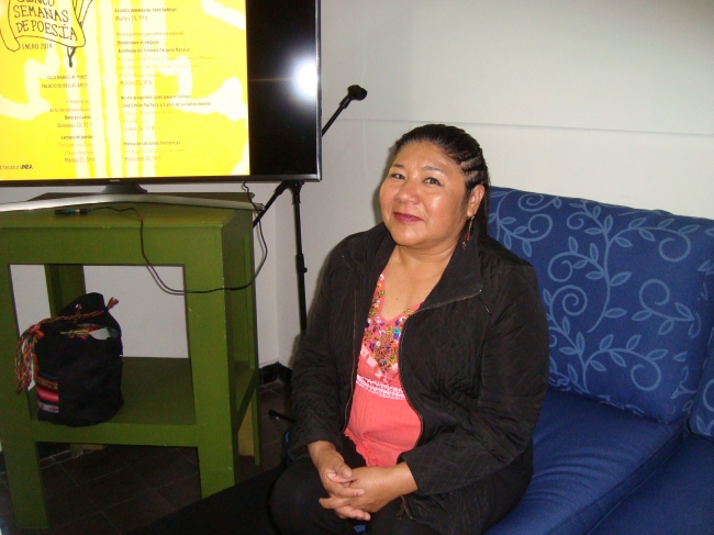 Celerina Patricia Sánchez, participó en recital de poesía en lenguas originarias