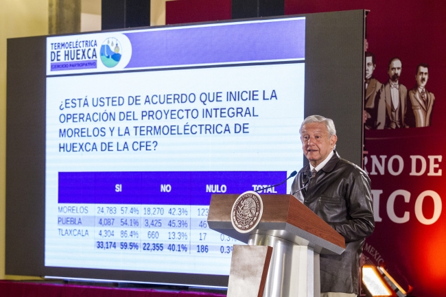 Con mínima participación, imponen termoeléctrica en Morelos