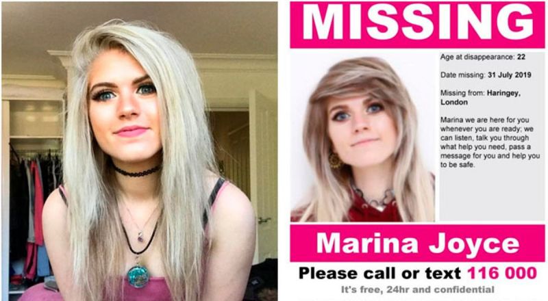 Marina Joyce sigue desaparecida