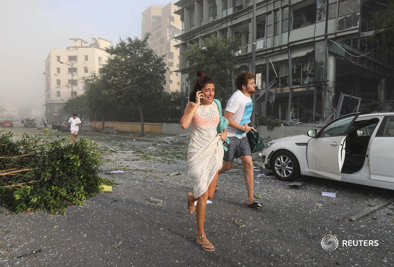 Las afectaciones tras la Explosión en Beirut son similares a un sismo de 7 grados