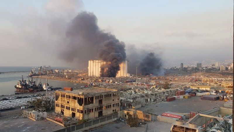 Tras la explosión así quedó el puerto 12 de Beirut