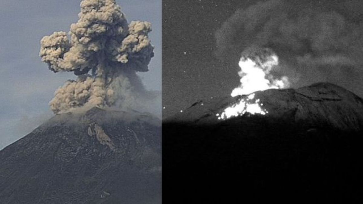 Alarma volcán Popocatépetl tras fuerte explosión durante la madrugada