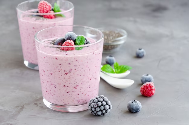 Desayunos para godín: prácticos, rápidos y muy nutritivos 7 solo opiniones.com batido con chia frutas y yogur