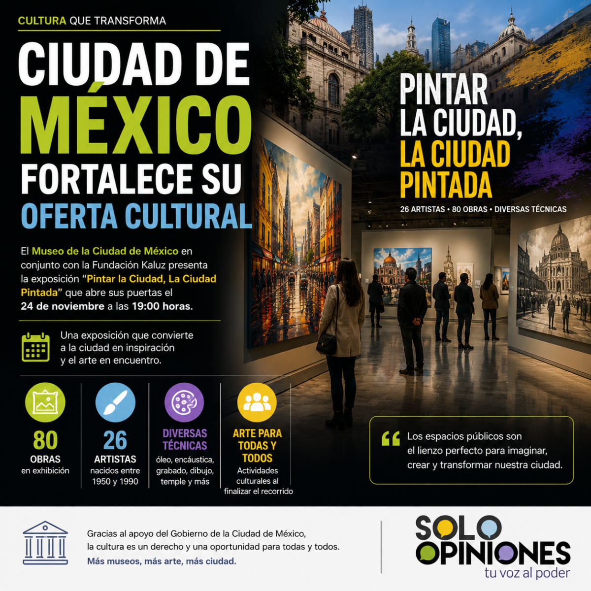 Ciudad de México fortalece su oferta cultural 2026 con "Pintar la Ciudad, La Ciudad Pintada" 3 Ciudad de México